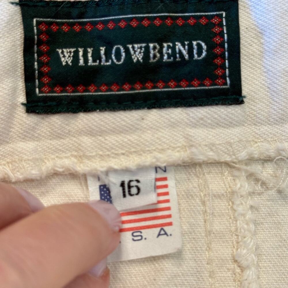 Vintage Willowbend Women’s Size 16 (32 x 34)Cream Long Pencil Skirt Made in USA - Picture 5 of 6